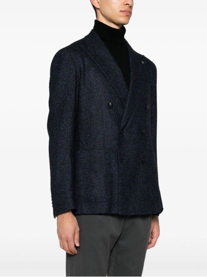 Tagliatore Double-Breasted Wool Blend Jacket