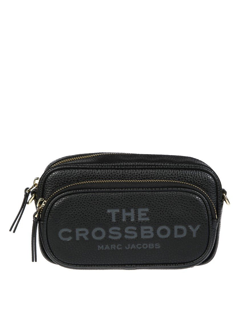 Marc Jacobs Rectangular Textured Leather Crossbody Bag With Gold-Tone Hardware