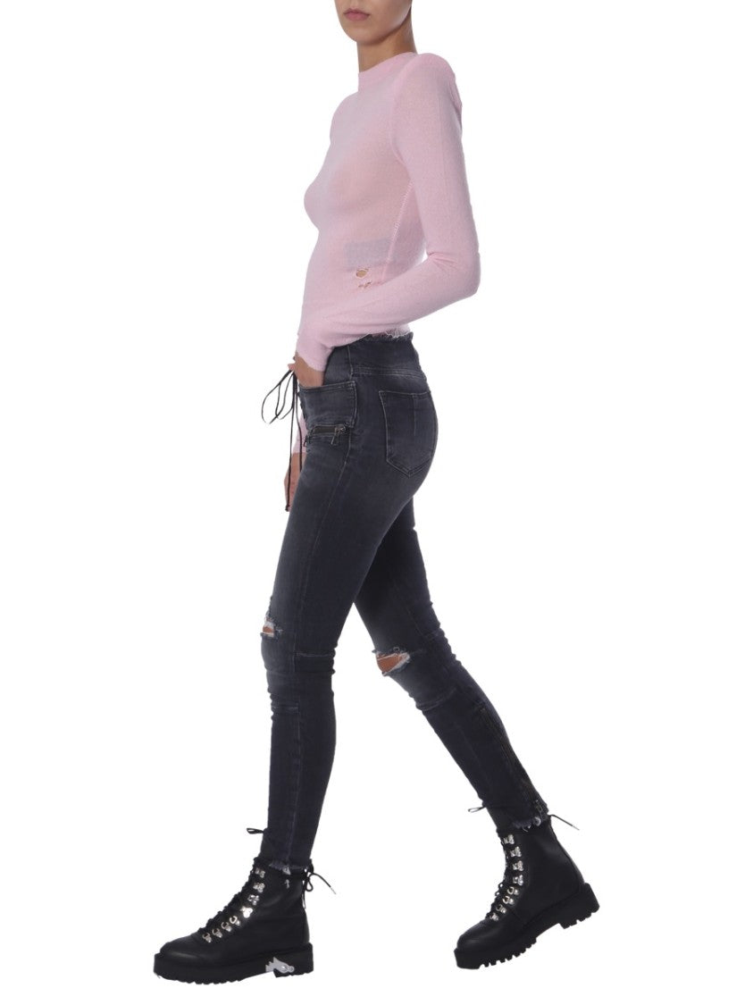 Unravel Project Fitted Long-Sleeve Sweater