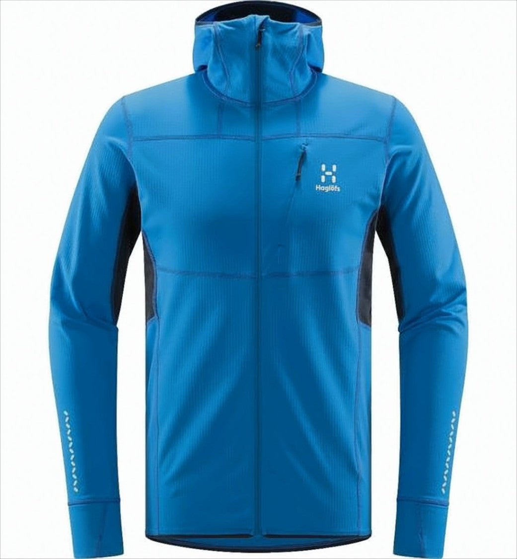 Haglöfs Fitted Blue Activewear Jacket With Reflective Details