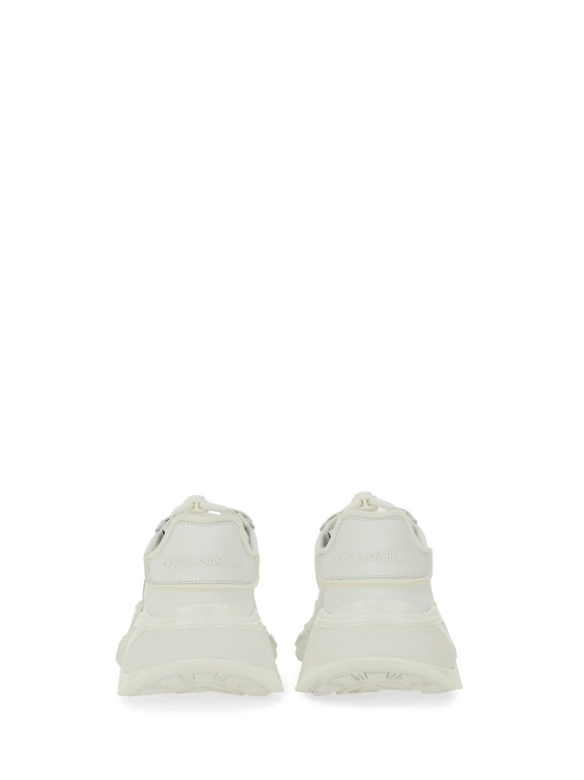 Dolce & Gabbana Chunky Sneakers With Layered Upper And Raised Logo
