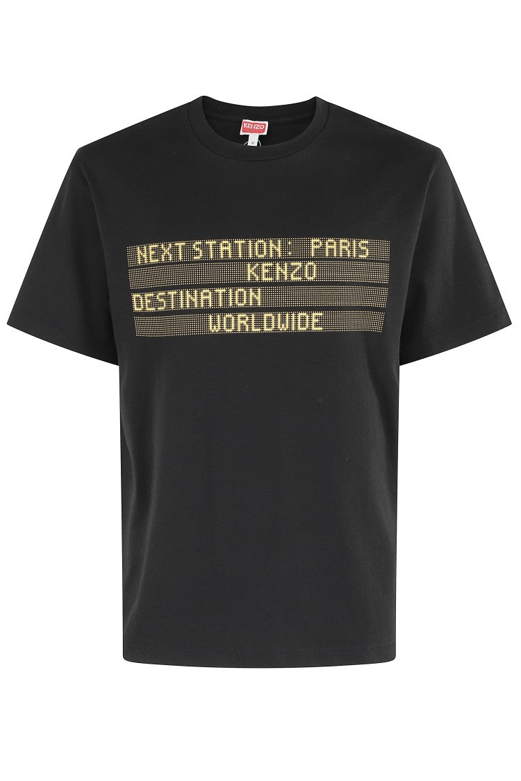 Kenzo Cropped Black Crew Neck T-Shirt