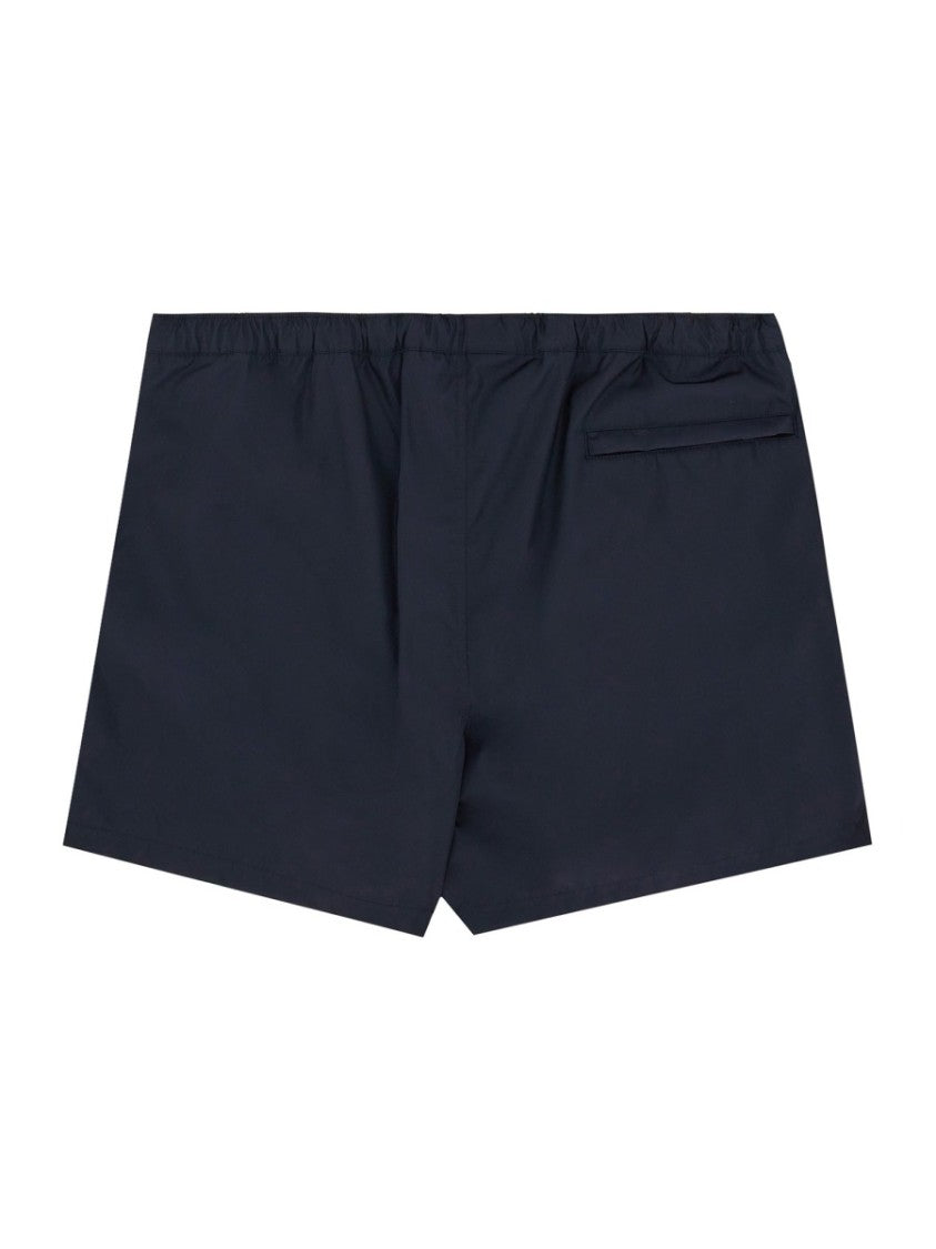 Valentino Classic Black Boxer Swimsuit With Elastic Waist