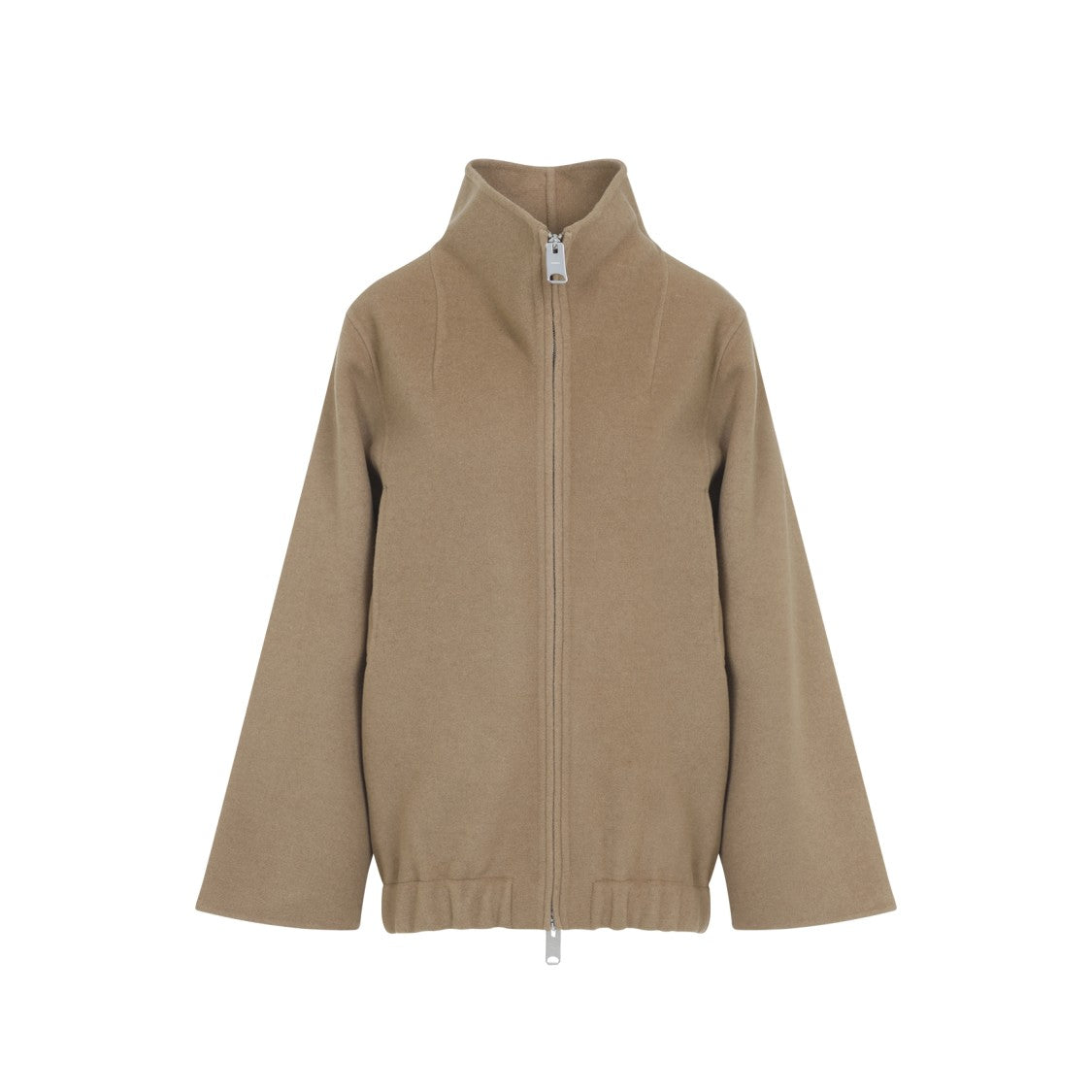 Khaite Wool Jacket With High Collar And Relaxed Fit