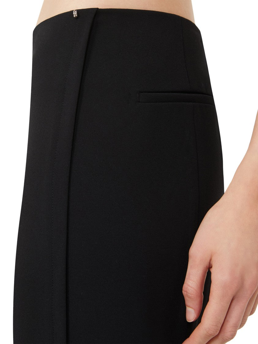 Max Mara Tailored Black Trousers With Classic Straight-Leg Cut