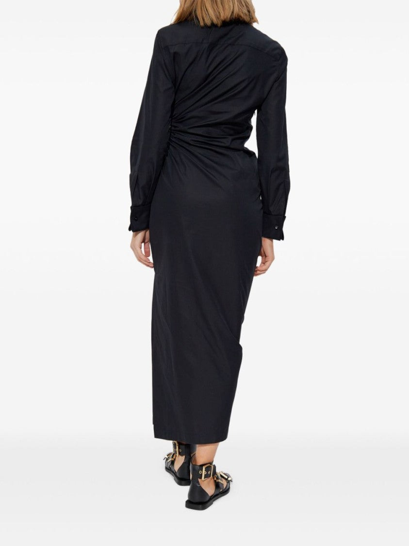 Max Mara Tailored Black Dress With Twist Detail