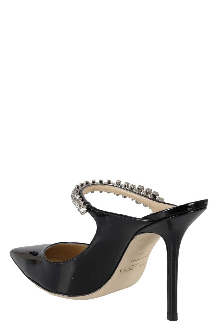 Jimmy Choo Crystal-Accented Patent Leather Pumps