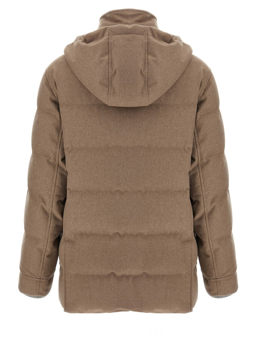 Brunello Cucinelli Flannel Down Jacket