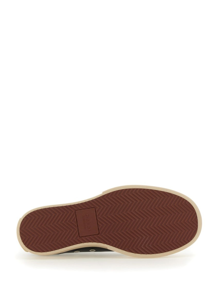 Marni Black Calf Leather Sneakers