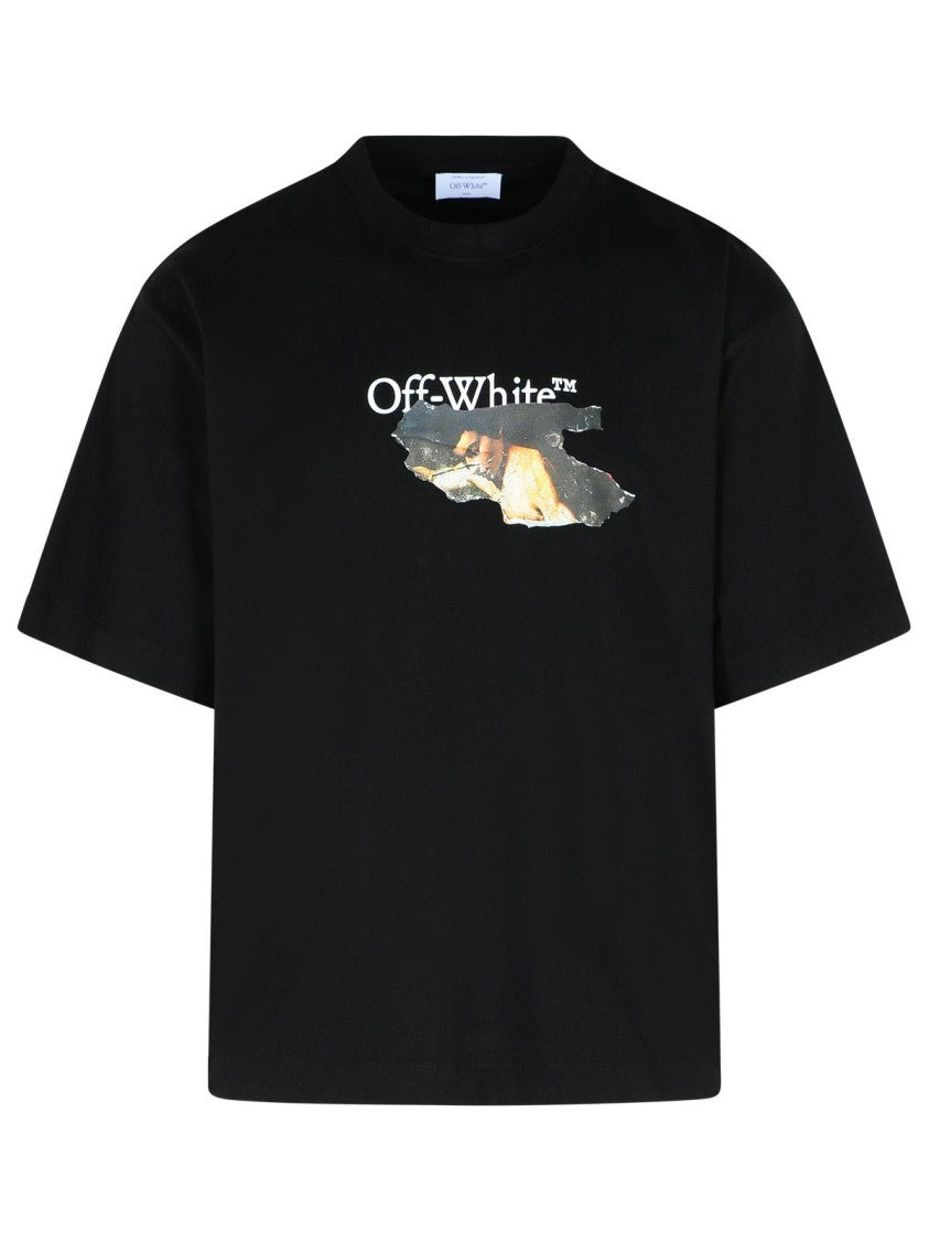 Off-White 'Paint Arrow' Black Cotton T-Shirt