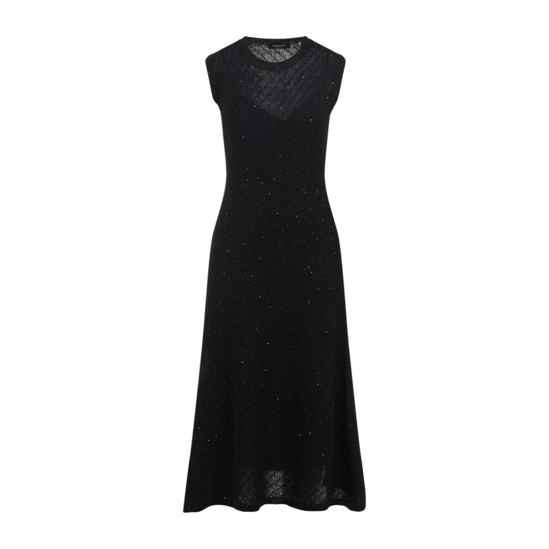 Fabiana Filippi Sleeveless A-Line Evening Dress With Subtle Sparkle