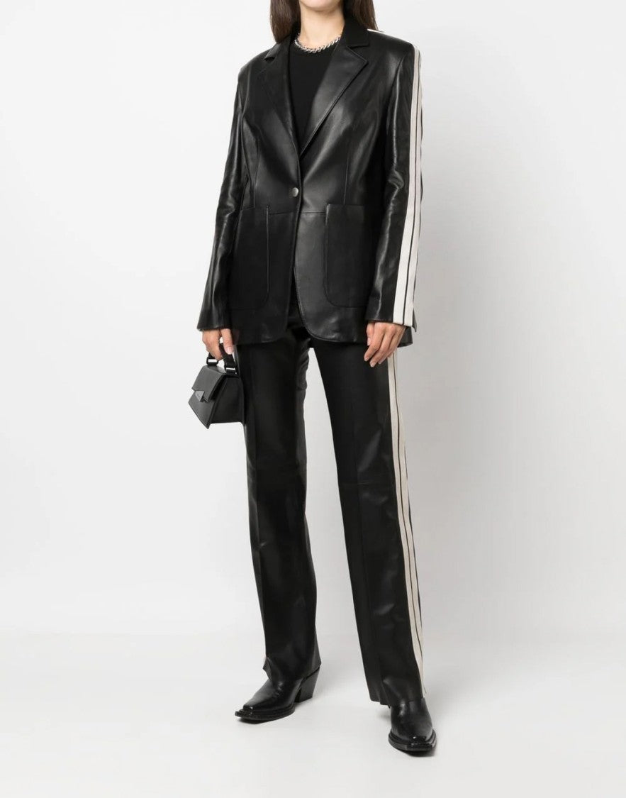 Palm Angels Leather Track Blazer