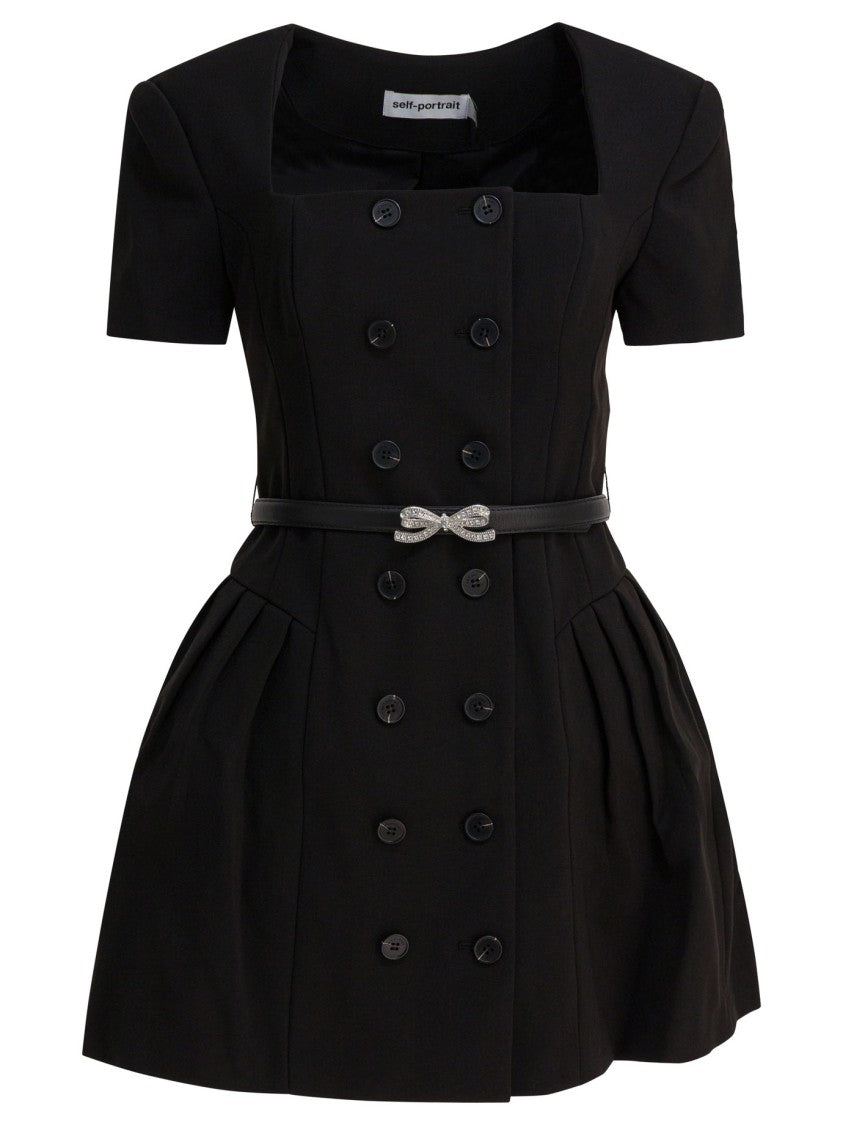 Self-Portrait Short Flared Dress