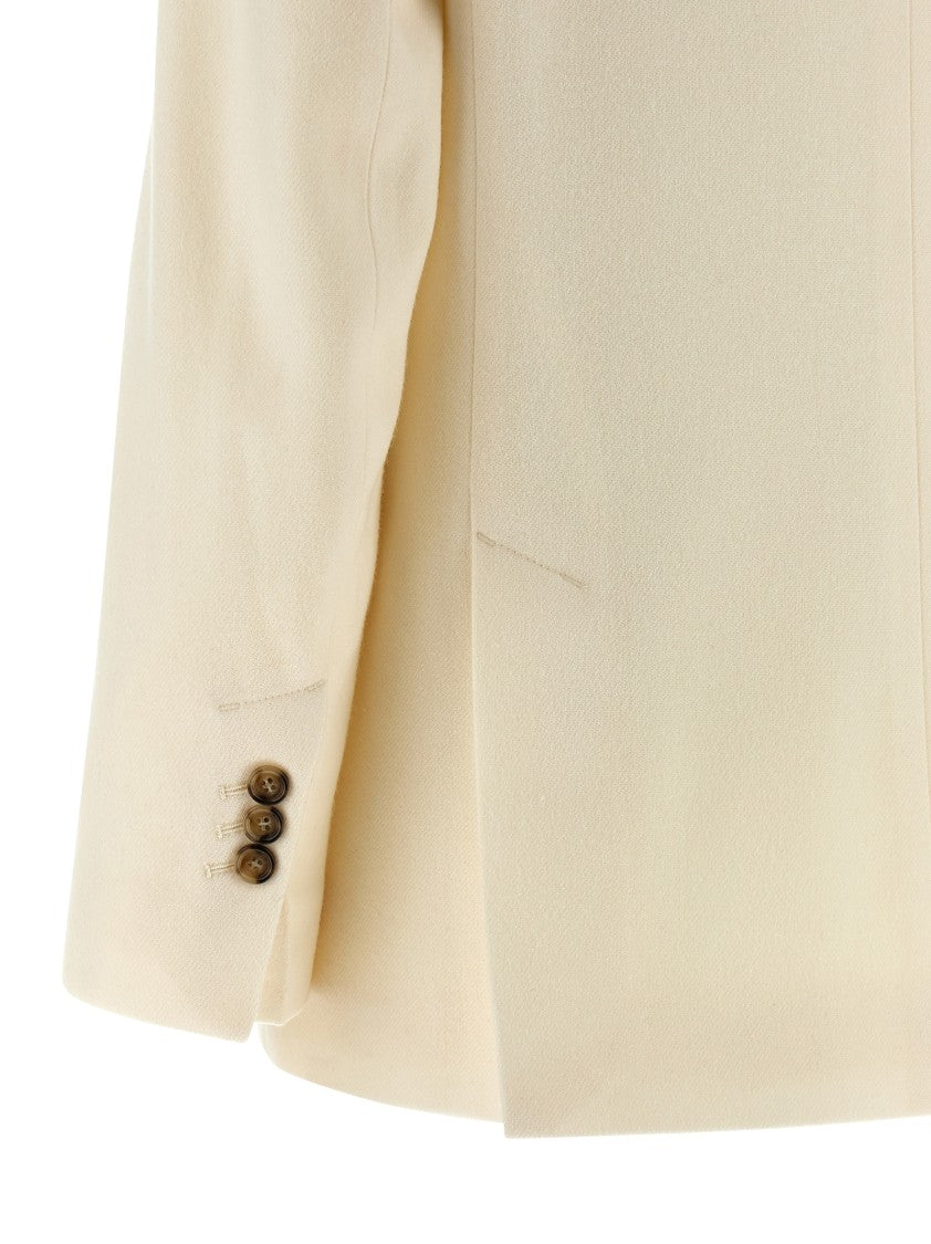 Ami Double-Breasted Wool Blazer With Peak Lapels And Flap Pockets