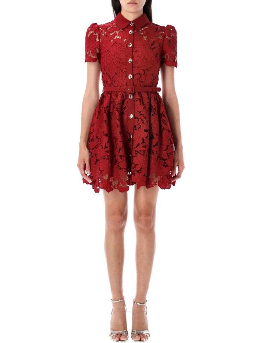 Self-Portrait Lace Mini Dress