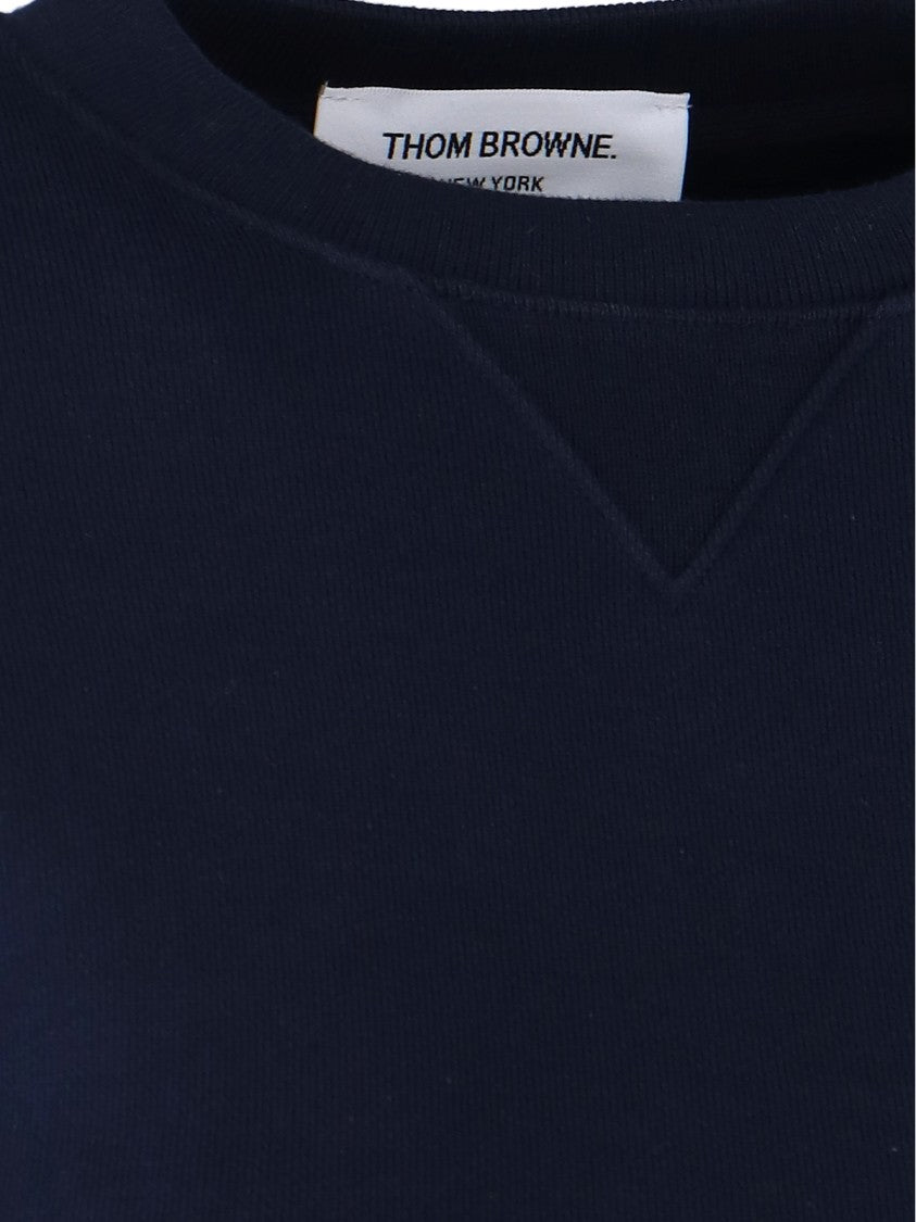 Thom Browne 4-Bar Crewneck Sweatshirt – Blue