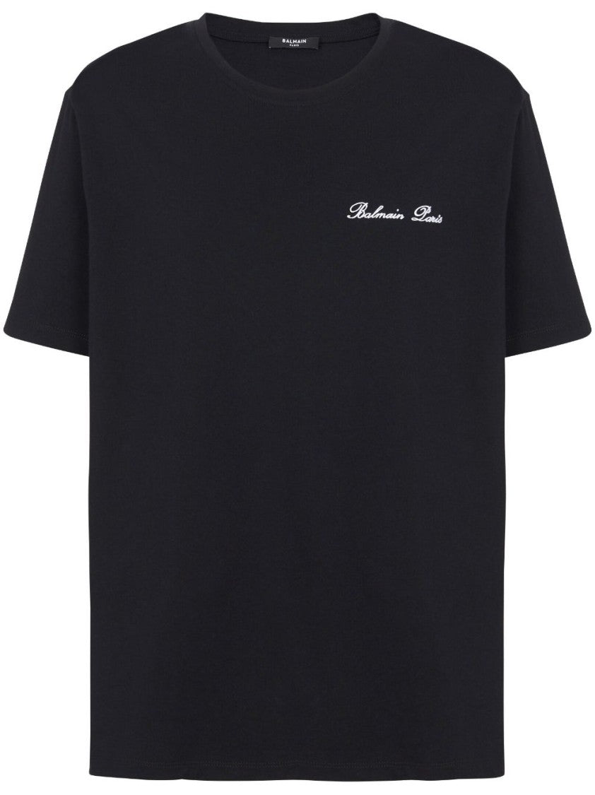 Balmain Cotton Signatured T-Shirt