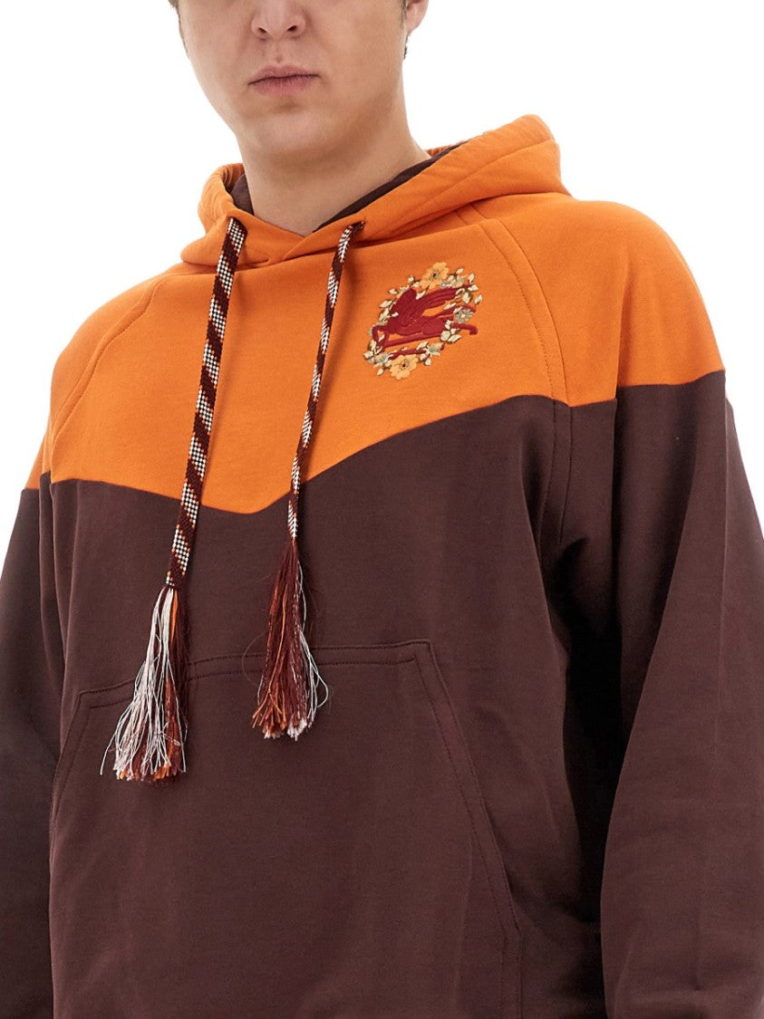 Etro Color-Block Hooded Sweatshirt