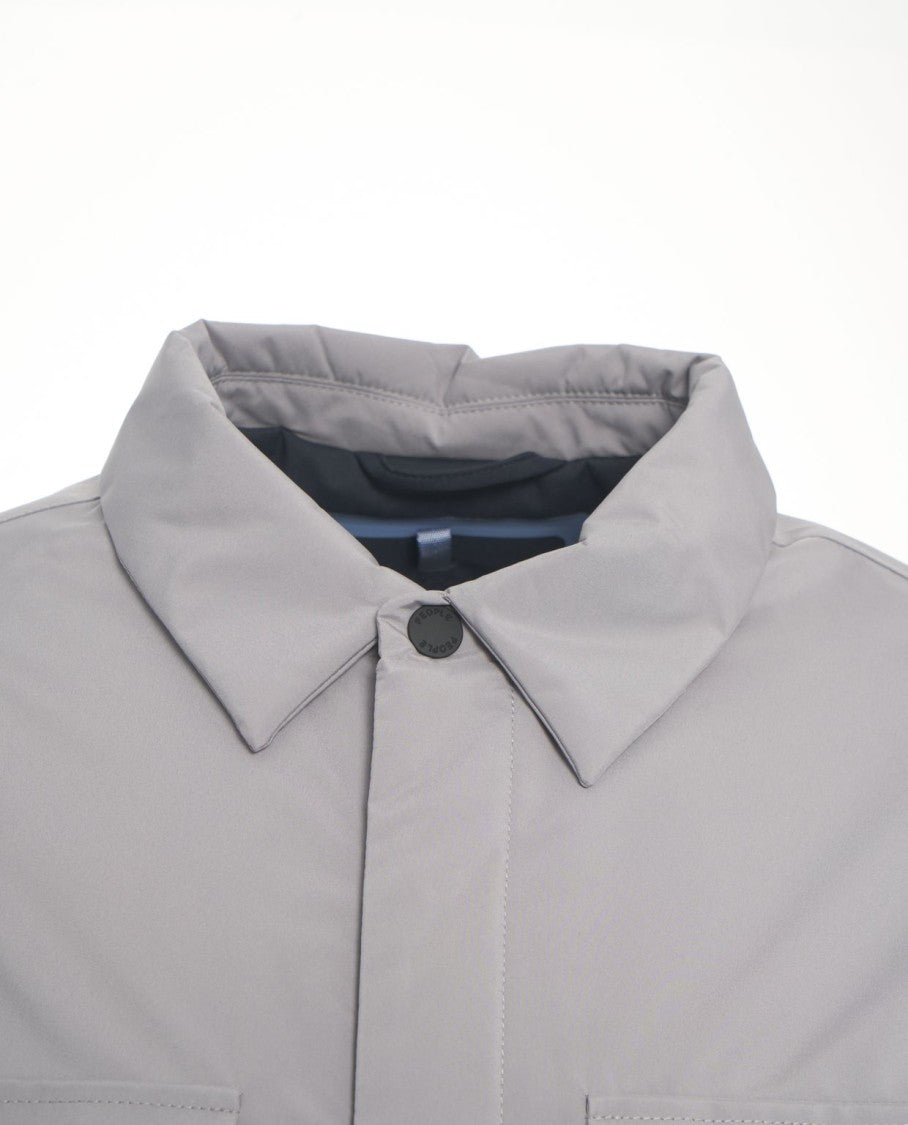 People Of Shibuya Kiso Overshirt With Classic Collar And Practical Patch Pockets