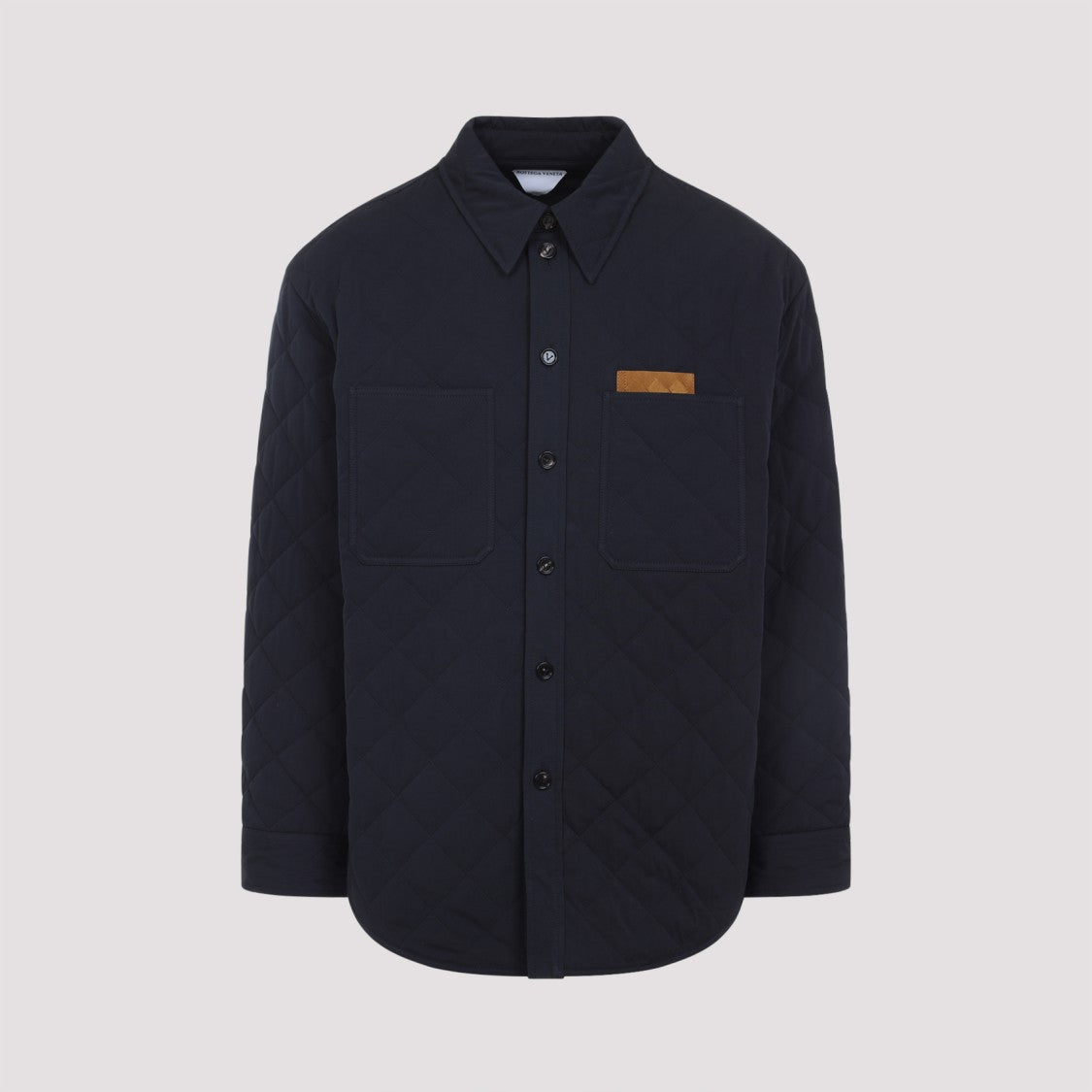 Bottega Veneta Quilted Blue Cotton Shirt