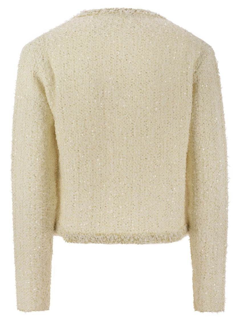 Fabiana Filippi Tweed-Effect Yarn Cardigan
