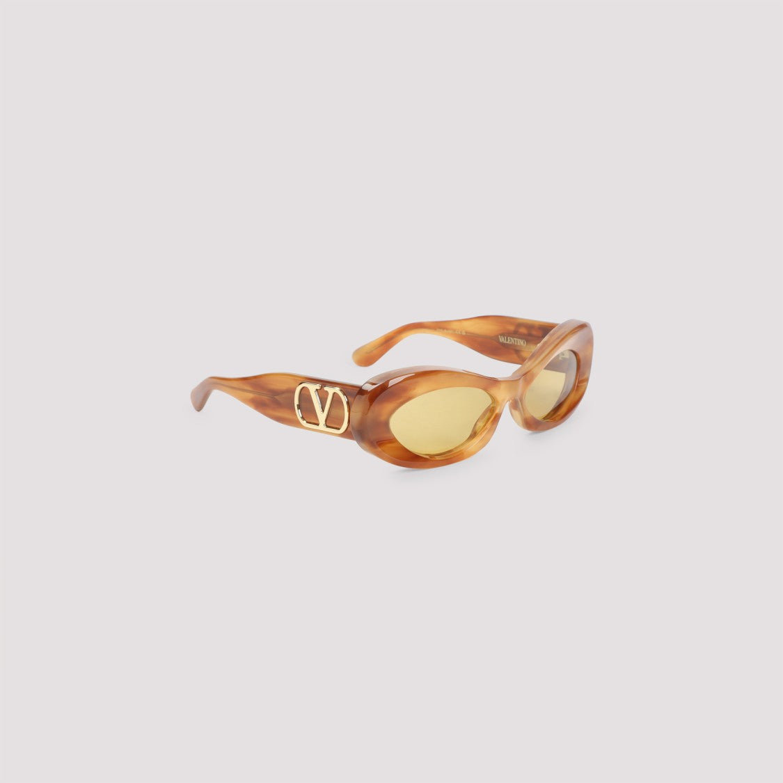 Valentino Garavani Brown Acetate Sunglasses