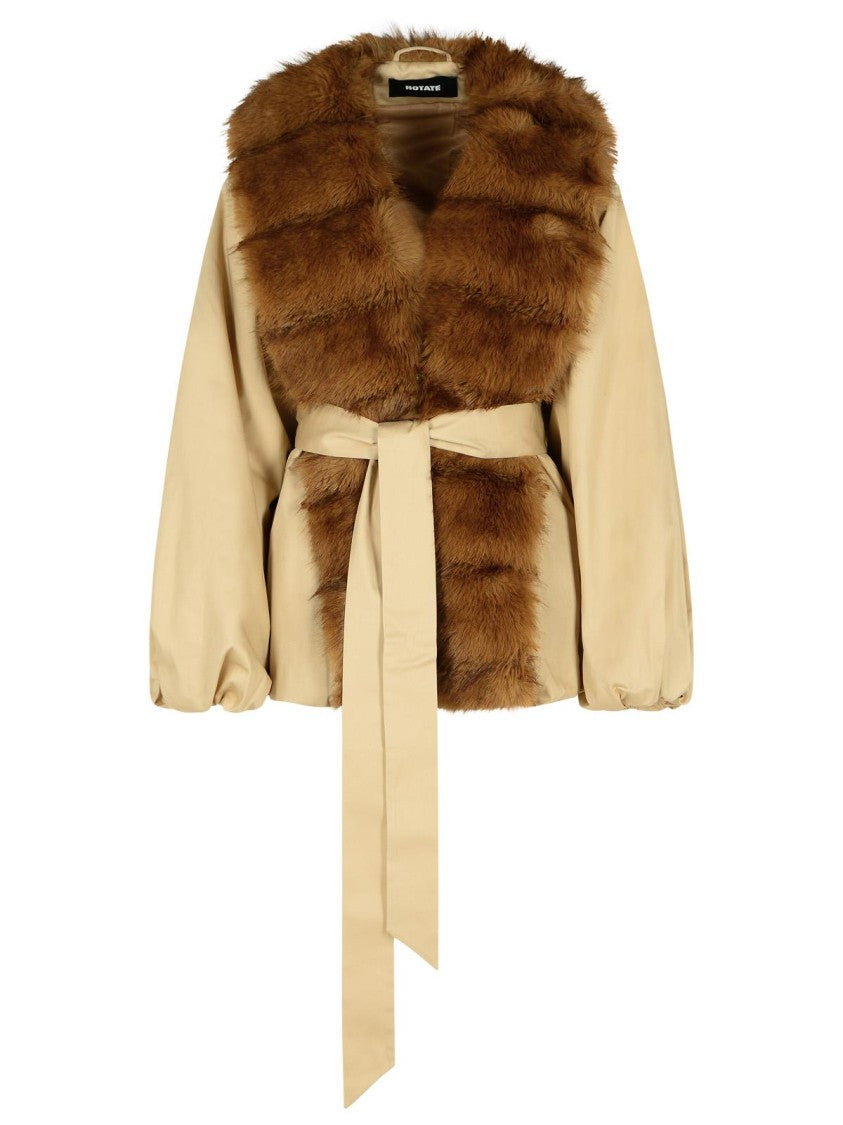 Rotate Donatella' Beige Cotton Blend Jacket