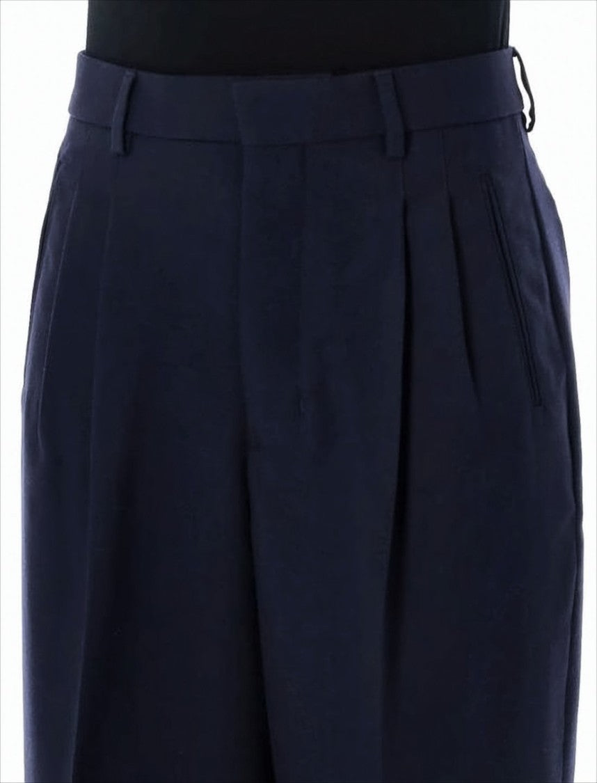 Ami Wide-Leg Tailored Pants With High Waist