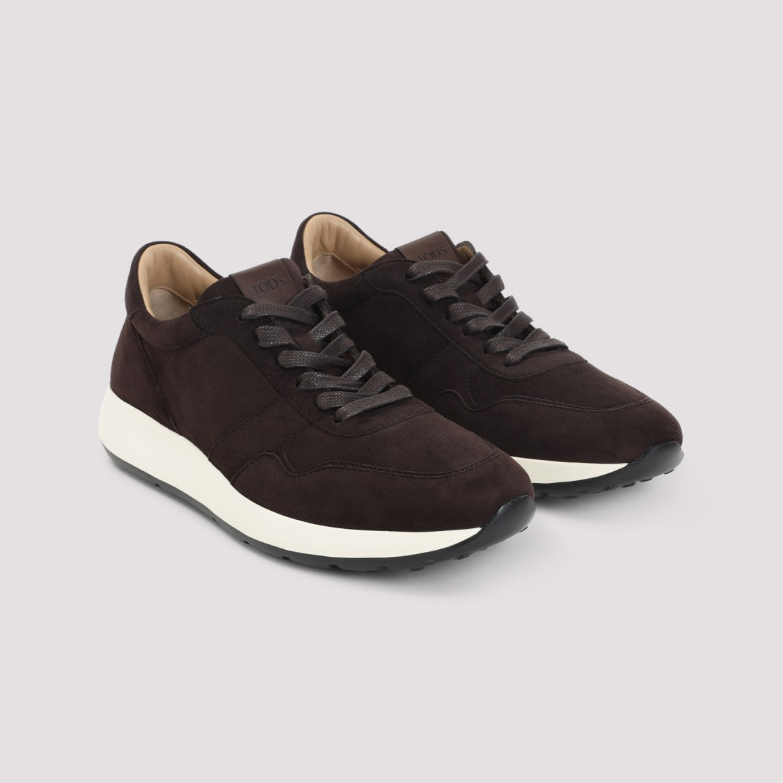 Tod's Brown Suede Leather Sneakers