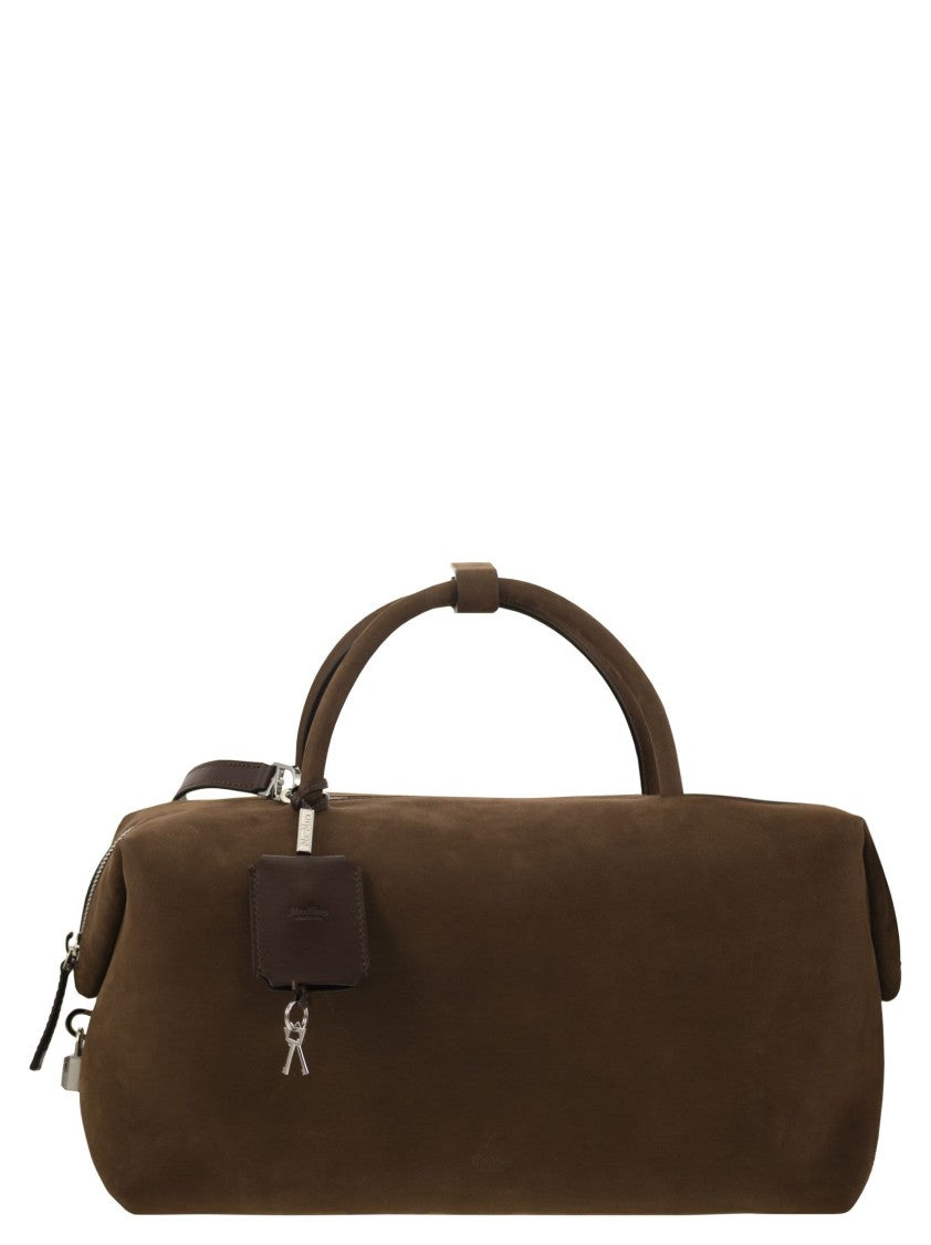 Max Mara Holdalllsuede - Large Nubuck Leather Satchel