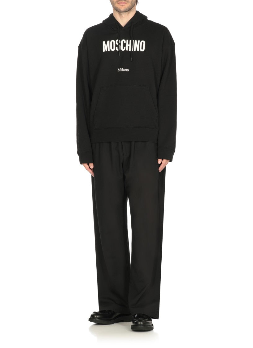 Moschino Cotton Logoed Hoodie