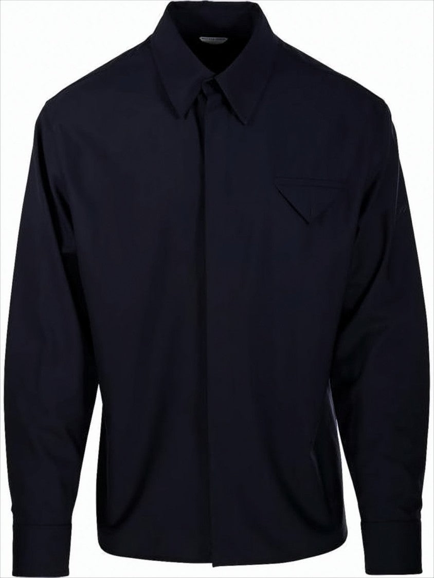 Bottega Veneta Long-Sleeve Shirt With Concealed Placket