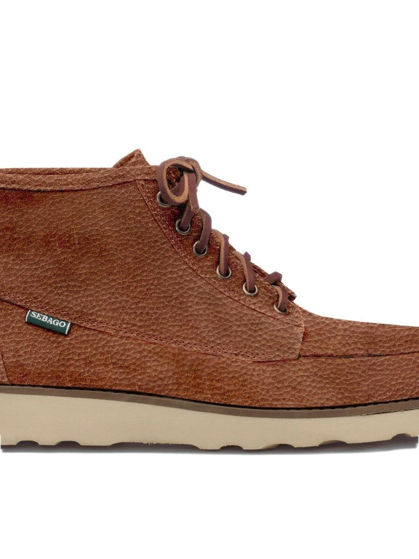 Sebago Classic Brown Leather Ankle Boots