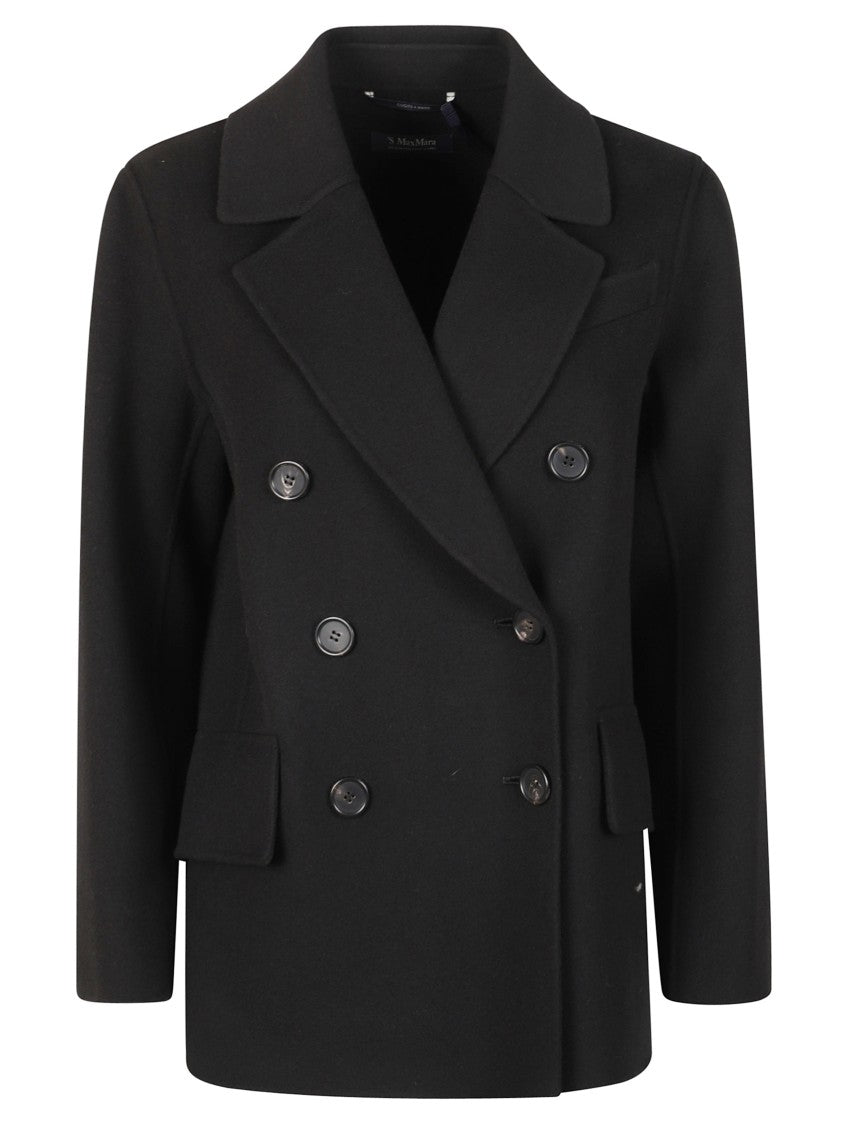 Max Mara Double-Breasted Jacket With Classic Wide Lapel