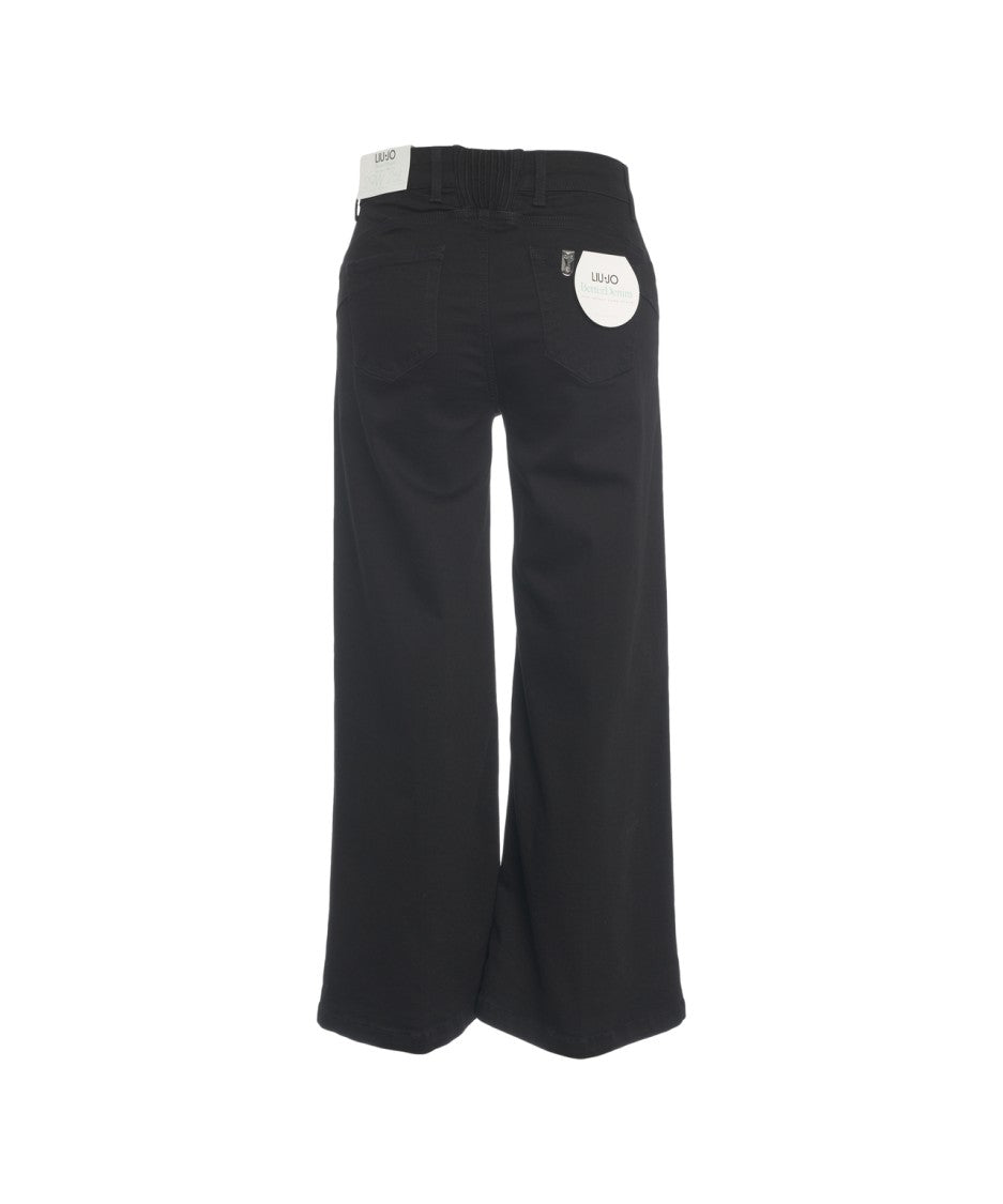 Liu Jo Wide Leg Cropped Jeans