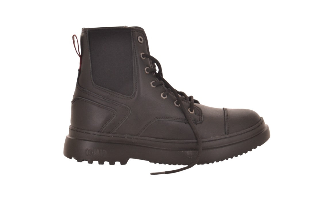 Colmar Originals High-Top Black Sneakers With Lace-Up Design