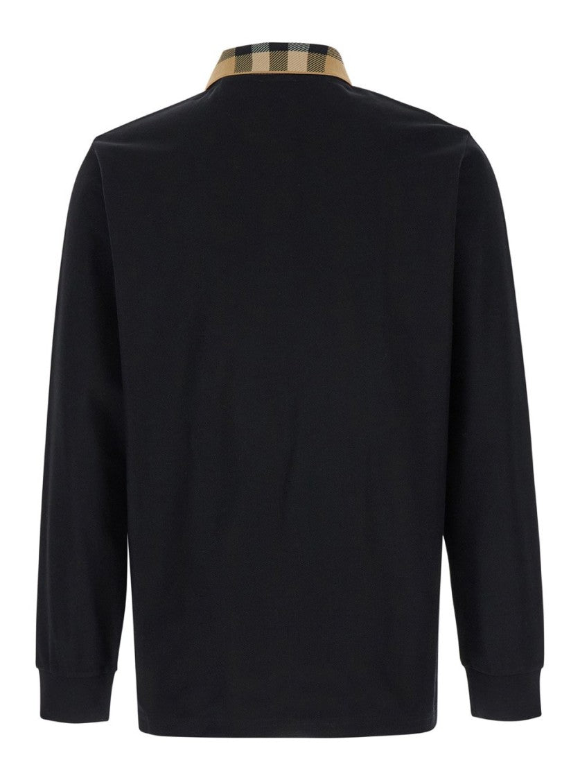 Burberry Long-Sleeve Polo Shirt