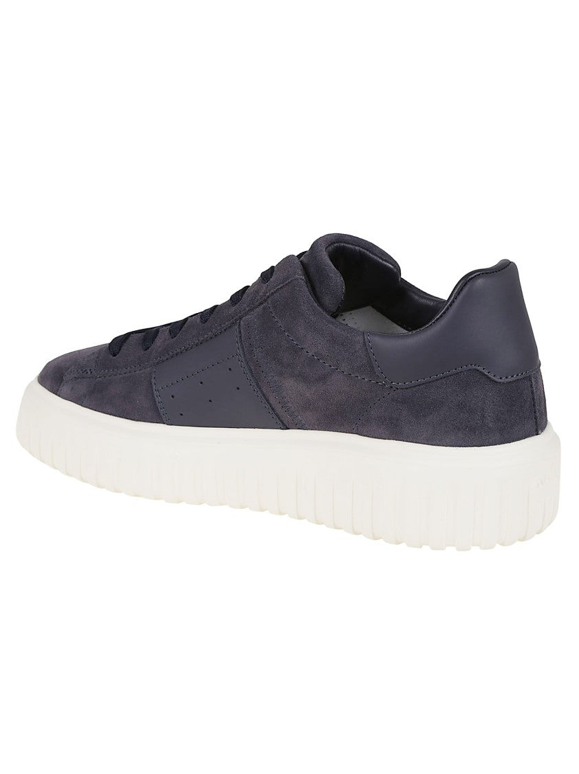 Hogan H-Stripes Suede Sneakers