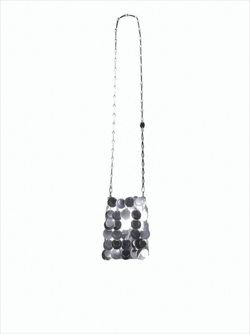 Paco Rabanne Reflective Circular Disc Shoulder Bag