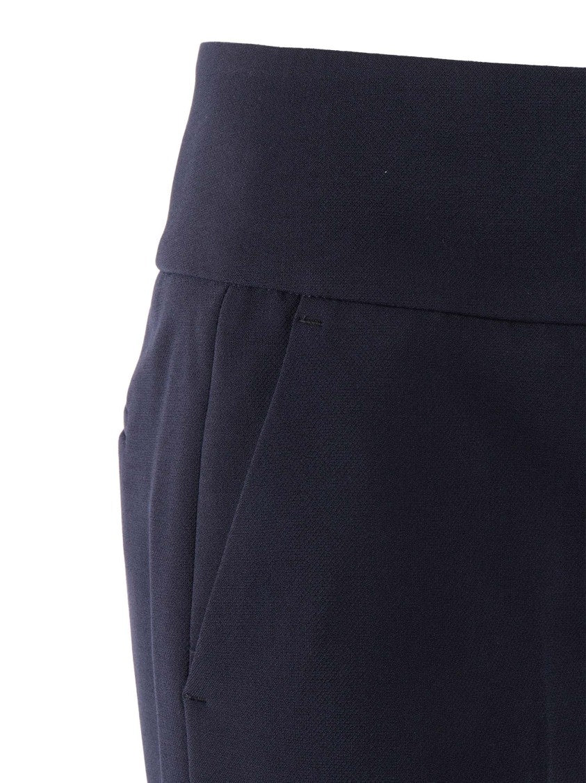 Peserico Cropped Tailored Trousers With Mid-Rise Waistband