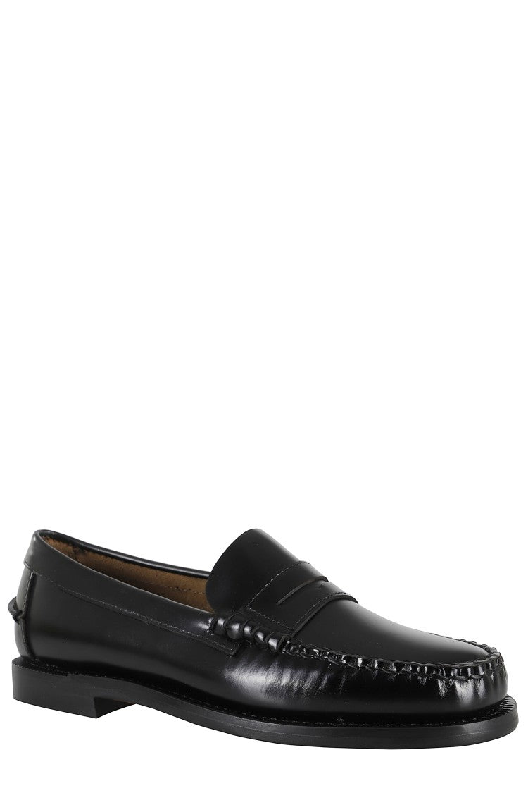 Sebago Classic Dan Almond-Toe Full-Grain Brushed Leather Loafers