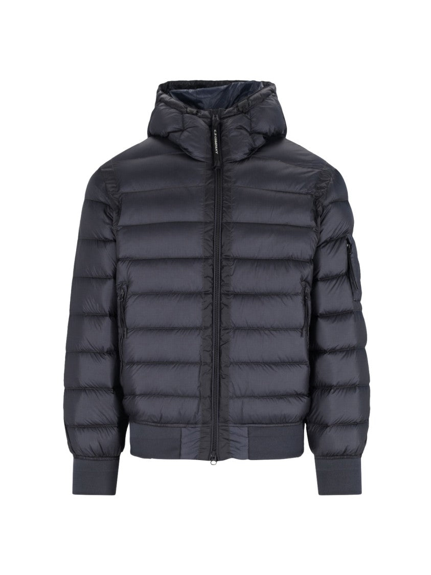 C.P. Company Logo Puffer Jacket – Blue