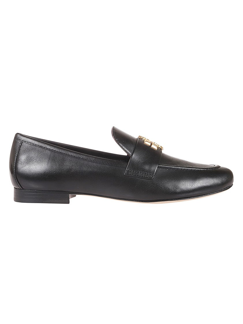 Tory Burch Eleanor Leather Loafers With Gold Accent