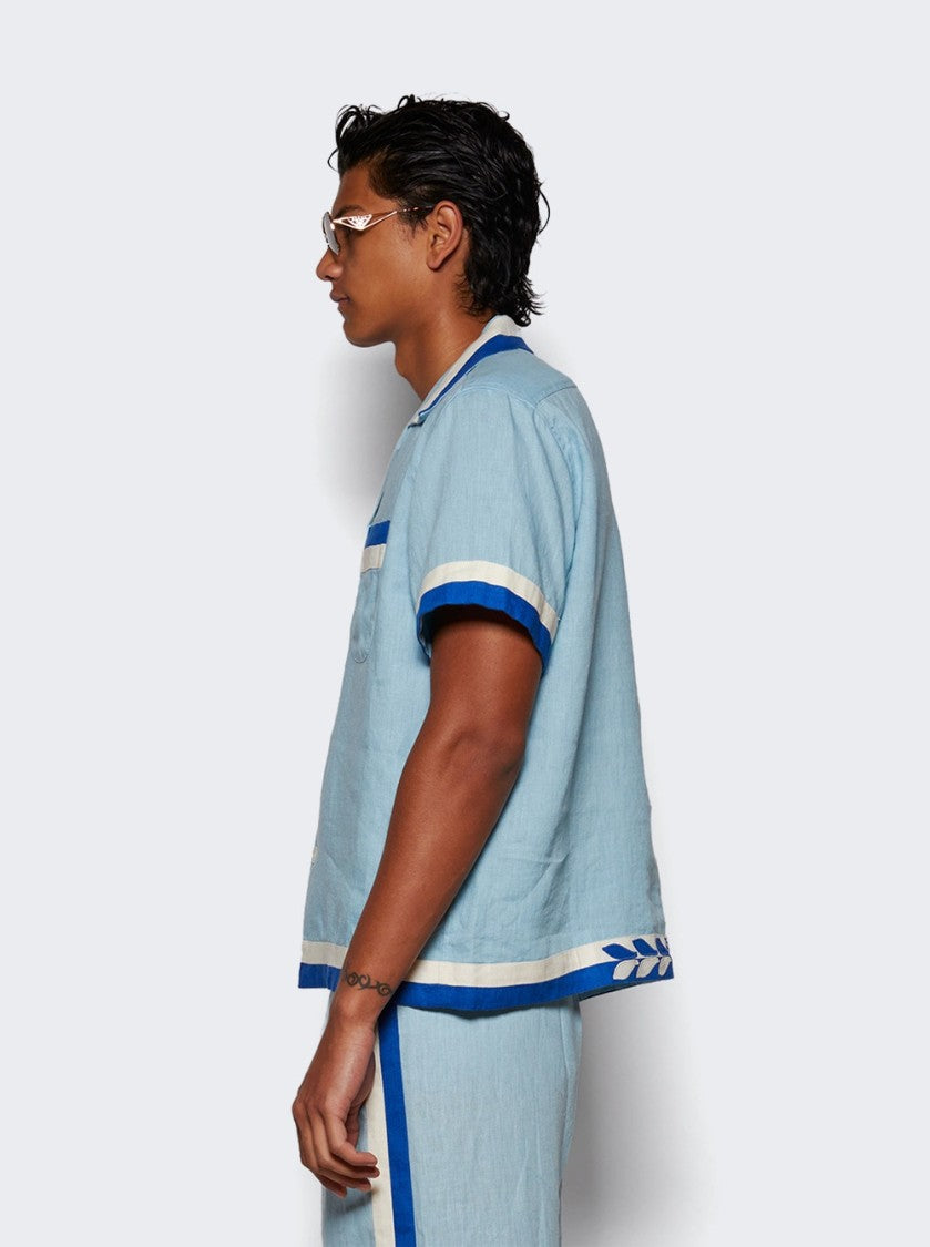 Bode Seedling Stripe Shirt - White