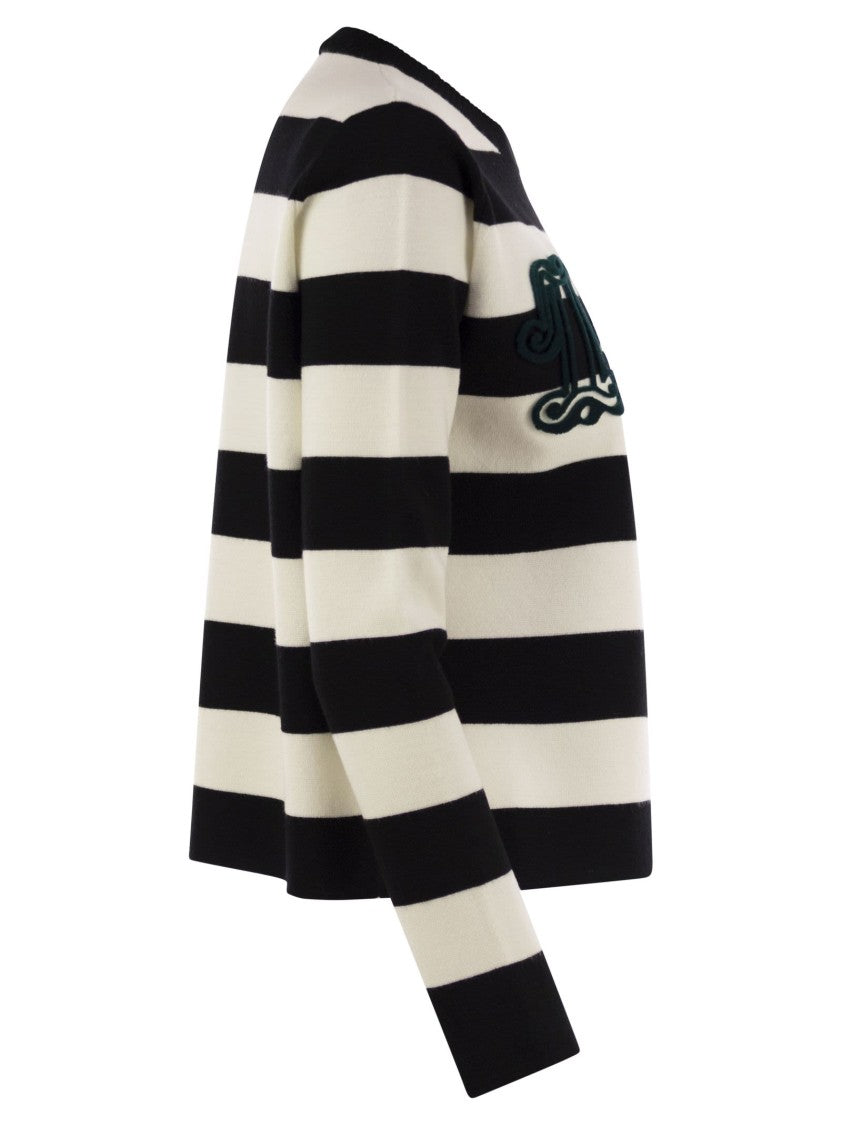 Max Mara Viterbo - Wool Sweater With Embroidery
