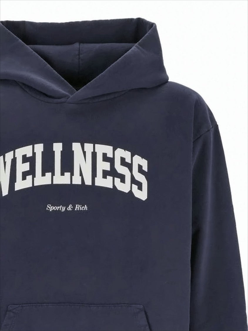 Sporty And Rich Relaxed Fit Hoodie With Classic Kangaroo Pocket
