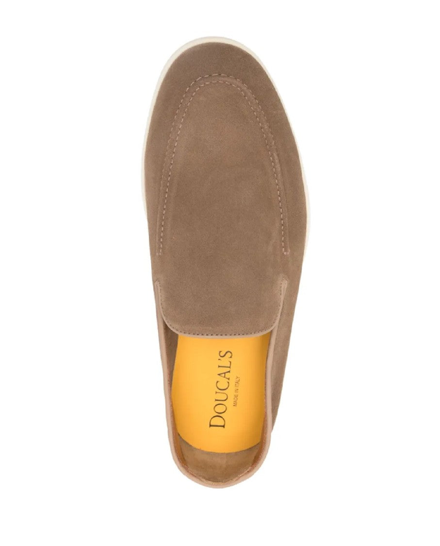 Doucal's Brown Suede Moccasins