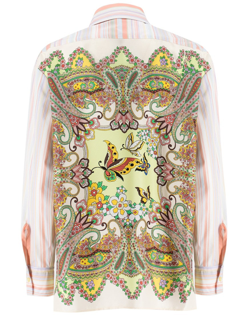 Etro Multicolor Striped Cotton Shirt