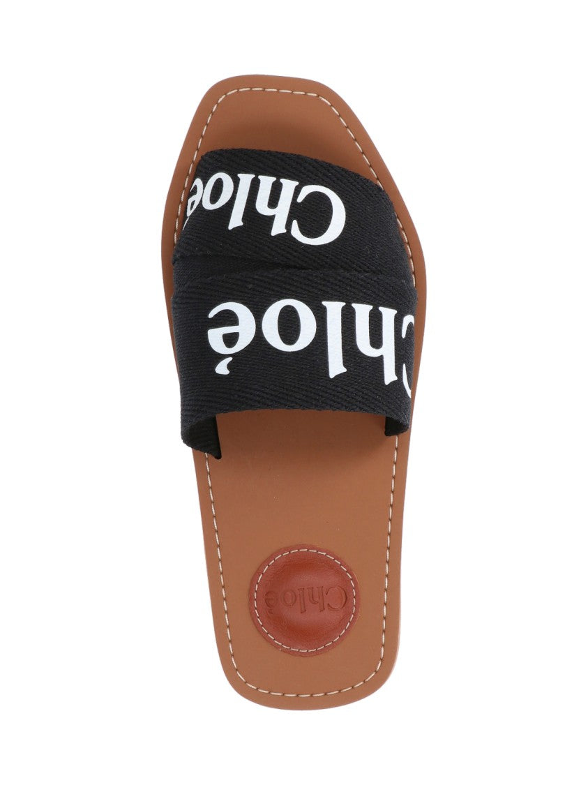 Chloé "Woody" Sandals – Black