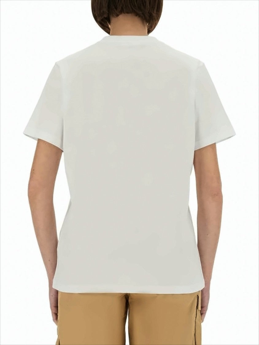 Ganni Short-Sleeved Crew Neck T-Shirt With Playful Animal Print